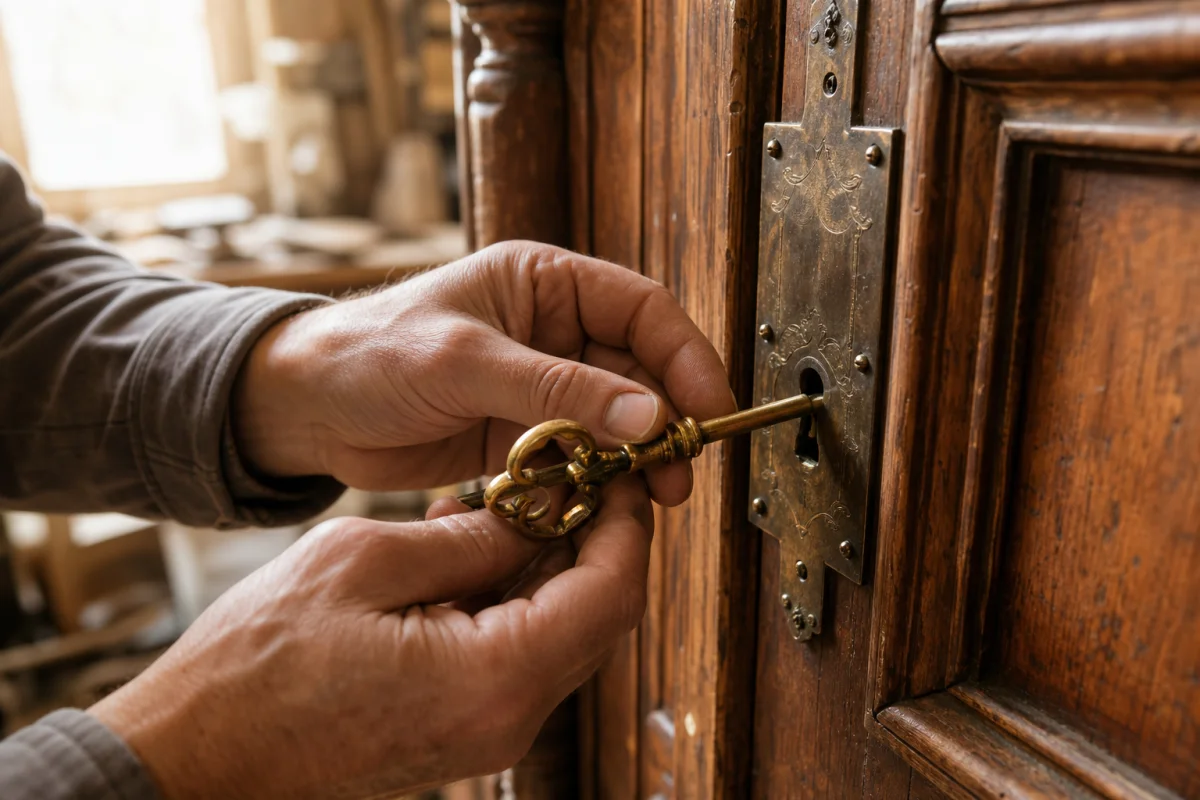 changer serrure meuble ancien