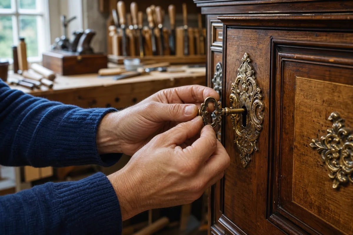 changer serrure meuble ancien