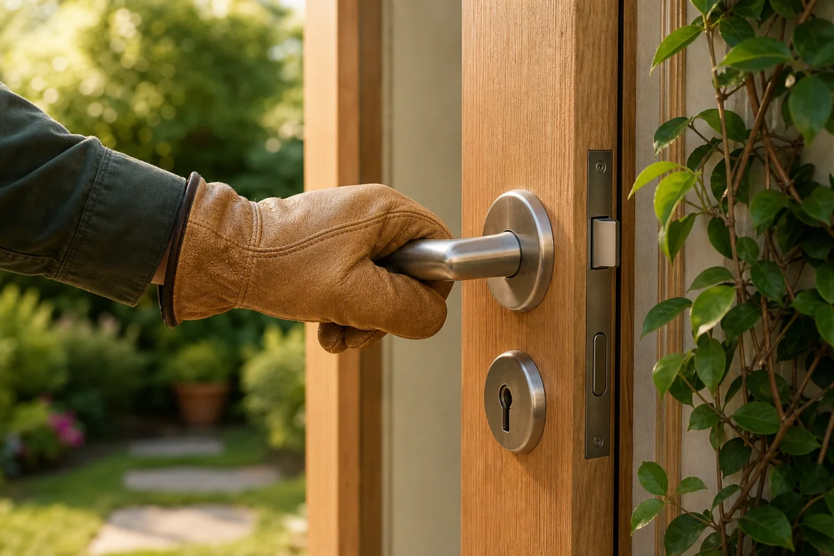 bloquer une porte de l'exterieur