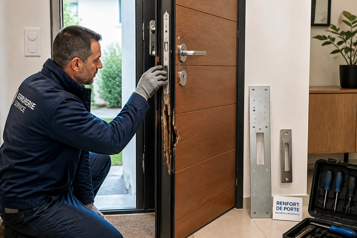 Sécuriser une porte après effraction